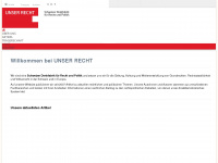 unser-recht.ch Webseite Vorschau