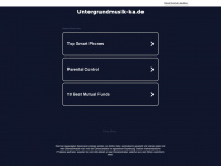untergrundmusik-ka.de Webseite Vorschau