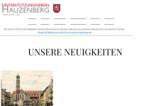 unterstuetzungsverein-hauzenberg.de Webseite Vorschau