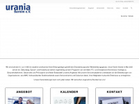 urania-barnim.de Webseite Vorschau