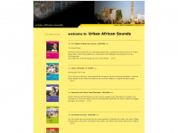 urbanafricansounds.de Webseite Vorschau