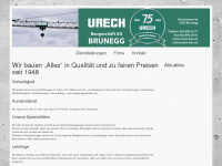 urech-bau.ch Webseite Vorschau