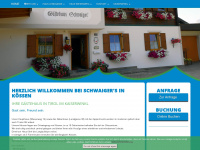 urlaub-schwaiger.at Webseite Vorschau