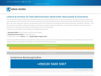 lektorat-korrektur.ch Webseite Vorschau