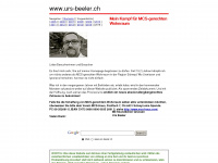 urs-beeler.ch Webseite Vorschau