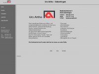 urs-artho.ch Webseite Vorschau