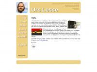 urs-lesse.de Webseite Vorschau