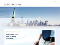 us-visa.de Webseite Vorschau