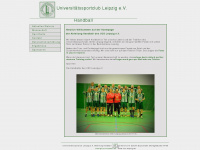 usc-handball.de Webseite Vorschau