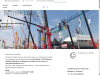 used-cranes.de Webseite Vorschau