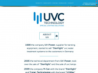 uvc-technology.de Webseite Vorschau
