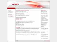 uweste.de Webseite Vorschau
