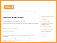 uwg-gerach.de Webseite Vorschau