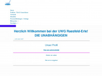 uwg-raesfeld-erle.de Webseite Vorschau