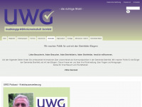 uwg-steinfeld.de Webseite Vorschau