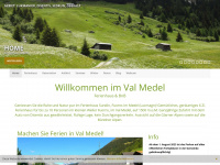 valmedel.ch Webseite Vorschau