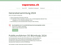 vaporama.ch Webseite Vorschau