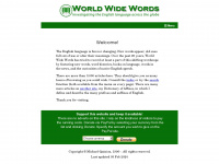 worldwidewords.org Webseite Vorschau
