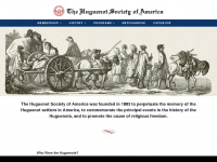 huguenotsocietyofamerica.org Webseite Vorschau