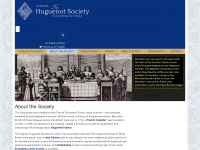 huguenotsociety.org.uk Webseite Vorschau