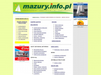 mazury.info.pl Webseite Vorschau