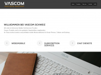 vascom.ch Webseite Vorschau