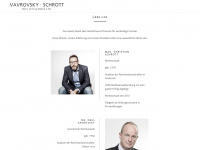 vavrovsky.at Webseite Vorschau