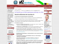 vaz-shop.ch Webseite Vorschau