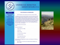 vedische-mantra-meditation.de Webseite Vorschau