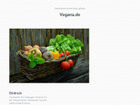 vegana.de Webseite Vorschau