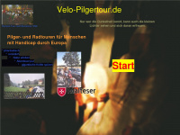 velo-pilgertour.de Webseite Vorschau