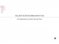 velser-buerokommunikation.de Webseite Vorschau