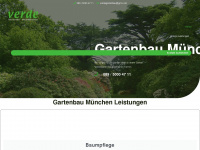 verde-gartenbau.de Webseite Vorschau