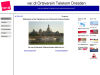 verdi-ov-telekom-dresden.de Webseite Vorschau