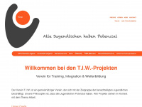 verein-tiw.at Webseite Vorschau