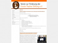 verein-zur-foerderung-der-fuerstin-pauline-stiftung.de Webseite Vorschau