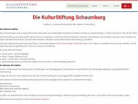 kulturstiftung-schaumburg.de Webseite Vorschau