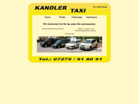 kandler-taxi.de Webseite Vorschau