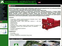 avermann-horvath.hu Webseite Vorschau