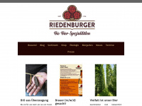 riedenburger.de Webseite Vorschau