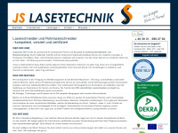 js-lasertechnik.de Webseite Vorschau