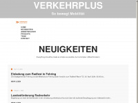 verkehrplus.at Webseite Vorschau