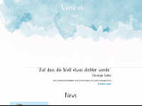 verse.ch Webseite Vorschau