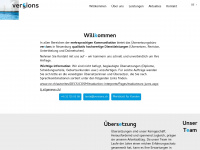 versions.ch Webseite Vorschau