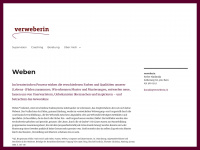 verweberin.ch Webseite Vorschau
