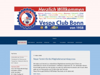 vespa-club-bonn.de Webseite Vorschau