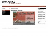 vespa-prima.de Webseite Vorschau