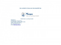 vexpo.de Webseite Vorschau
