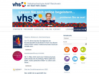 vhs-halle.de Webseite Vorschau