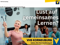 vhs-korneuburg.at Webseite Vorschau